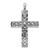 14K White Gold Lab Grown Diamond VS/SI FGH Latin Cross Pendant PM5098-100-WLG