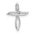 10K White Gold Cross Pendant Mounting PM5012-002-1W