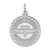Sterling Silver Rhodium-plated My Confirmation Disc Charm QC2395
