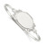 Sterling Silver 26mm Oval Locket Bangle QB746