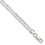Sterling Silver 5.65mm Concave Beveled Curb Chain QCBC150-7