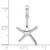 De-Ani Sterling Silver Rhodium-Plated Polished Starfish Pendant QC10075