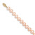 14k 8-9mm Pink Near Round Freshwater Cultured Pearl Necklace PPN080-16