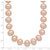 14k 8-9mm Pink Near Round Freshwater Cultured Pearl Necklace PPN080-16
