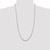 Sterling Silver Rhodium-plated 1.85mm Diamond-cut Rope Chain QDC030R-28