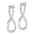 Sterling Silver Polished & Twisted Oval Hoop Earrings QE3762