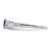 Sterling Silver Rhodium-plated Amethyst/Diamond Birthstone Ring QBR25FEB-8