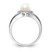 Sterling Silver Rhodium-plated Diam. & FW Cultured Pearl Ring QBR11JUN-8