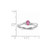 Sterling Silver Rhodium-plated Pink CZ & Diamond Birthstone Ring QBR25OCT-8
