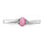 Sterling Silver Rhodium-plated Pink CZ & Diamond Birthstone Ring QBR25OCT-8