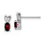 Sterling Silver Rhodium-plated Garnet Earrings QBE20JAN