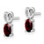 Sterling Silver Rhodium-plated Garnet Earrings QBE20JAN