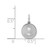 Sterling Silver Rhodium-plated Holy Communion Disc Charm QC2397