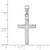 10k White Gold Polished Cross Pendant 10XR564W