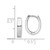 Sterling Silver Rhodium Polished Hinged Hoop Earrings QE8504