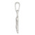 Sterling Silver Polished Crucifix Pendant QC11176