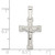 Sterling Silver Polished Crucifix Pendant QC11176