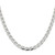 Sterling Silver 5.7mm D/C Flat Anchor Curb Chain QFAN150-26