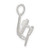 Sterling Silver Piano Charm QC3085