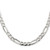Sterling Silver 6.75mm Pav Flat Figaro Chain QFF180-30