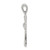 Sterling Silver Rhodium-plated CZ Cross Pendant QC5245