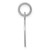 Sterling Silver Rhodium-plated Cross Disc Charm QC2410