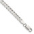 Sterling Silver 4.5mm Concave Beveled Curb Chain QCBC120-7