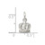 Sterling Silver Crown Charm QC6127