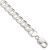 Sterling Silver 9.75mm Concave Beveled Curb Chain QCBC250-7