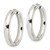 Sterling Silver Polished 3.5x25mm Hinged Tube Hoop Earrings QE15950
