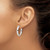 Sterling Silver Polished 3.5x25mm Hinged Tube Hoop Earrings QE15950
