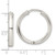 Sterling Silver Polished 3.5x25mm Hinged Tube Hoop Earrings QE15950
