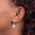 Sterling Silver Rhodium-plated 7-8mm White Rice FWC Pearl Dolphin Earrings QE15337