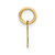 10KY Upper case Letter P Initial Charm 10XNA1305Y/P