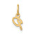 10KY Upper case Letter P Initial Charm 10XNA1305Y/P