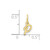 10KY Upper case Letter P Initial Charm 10XNA1305Y/P
