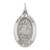 Sterling Silver Antiqued Infant of Prague Medal QC3450