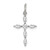 Sterling Silver Rhodium-plated CZ Cross Charm QC5339