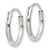 Sterling Silver 2mm Hoop Earrings QE4365
