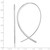 Sterling Silver Rhodium-plated CZ Threader Earrings QE14823