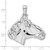 De-Ani Sterling Silver Rhodium-Plated Polished Large Horse Head Pendant QC10315
