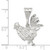 Sterling Silver Rooster Charm QC1708