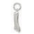 Sterling Silver Ballet Slippers Charm QC792