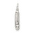Sterling Silver Ballet Slippers Charm QC792