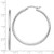Sterling Silver Rhodium-plated 2mm Diamond Cut Hoop Earrings QE4464