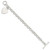 Sterling Silver Engraveable Heart Toggle Bracelet QG3088-7.5
