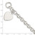 Sterling Silver Engraveable Heart Toggle Bracelet QG3088-7.5