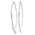 Sterling Silver Rhodium-plated CZ Threader Earrings QE14863