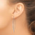 Sterling Silver Rhodium-plated CZ Threader Earrings QE14863
