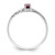 10k White Gold Polished Genuine Rhodolite Garnet Birthstone Ring 10XBR195